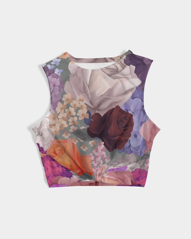 Concrete Rose Crop Top