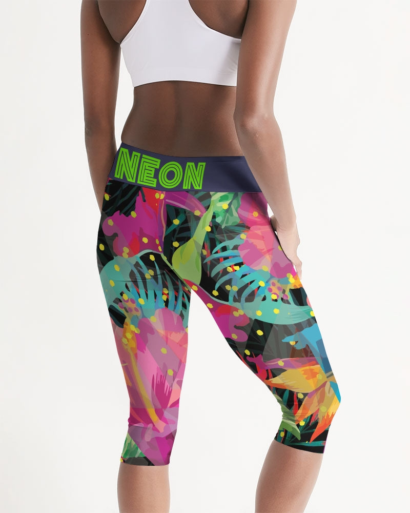 Coco Jambo Cropped Yoga Leggings – Neon Warwick